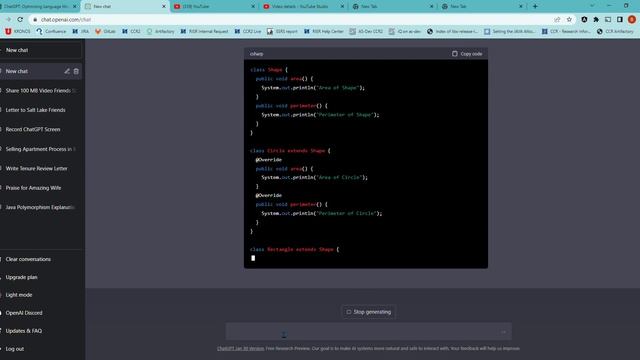 ChatGPT Java Polymorphism explained with an example смотреть онлайн