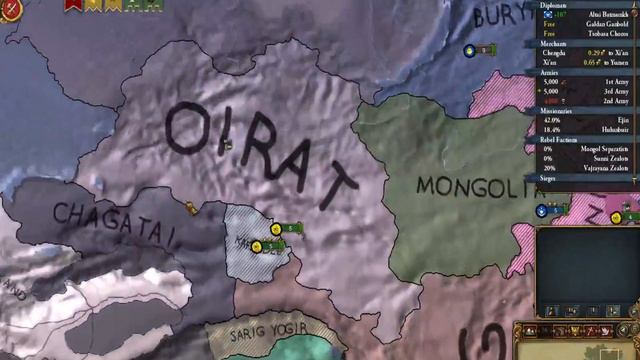 Let's Play - EUIV - Oirats - Episode 1 - "Horde expansionism" смотреть онлайн