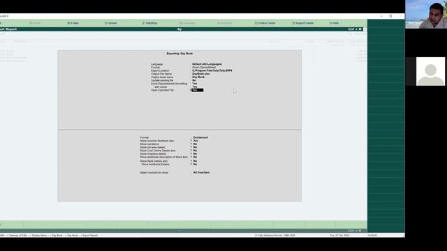 How to Export Tally Data in Excel or PDF Tally. ERP 9 in Hindi смотреть онлайн