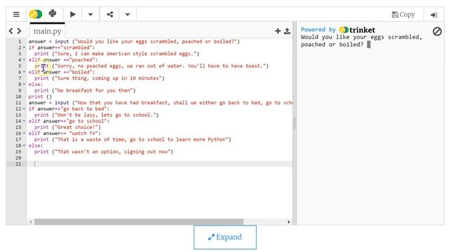 If, elif, else Python programming, programming text based questions and answers смотреть онлайн