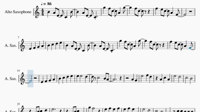 SUPER EASY Alto Sax Sheet Music: How to play Careless Whisper by George Michael смотреть онлайн