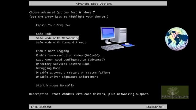 Advanced Boot Options in Windows 7 смотреть онлайн