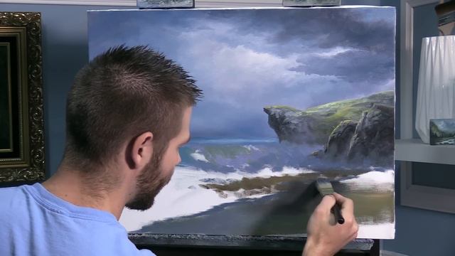 Light Through the Clouds | Paint with Kevin ® смотреть онлайн