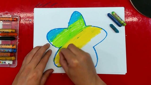 Как нарисовать ЯРКУЮ ЗВЕЗДУ масляной пастелью смотреть онлайн