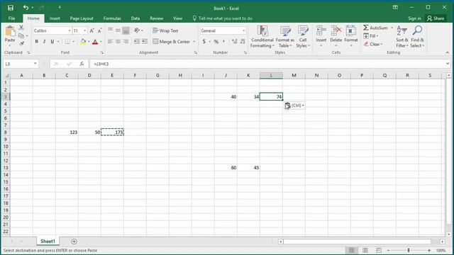 How to Copy or Cut a Cell formula in Excel 2016 смотреть онлайн