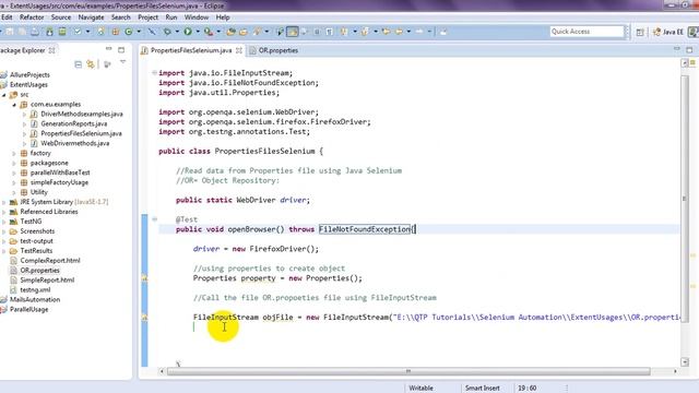 Selenium Tutorials | Read data from Properties file using Java Selenium смотреть онлайн