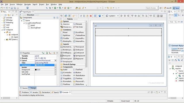 Mid Point Circle Algorithm Implementation Using JAVA смотреть онлайн
