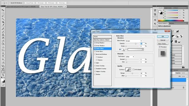 Make Glass Text In Photoshop!! HD смотреть онлайн