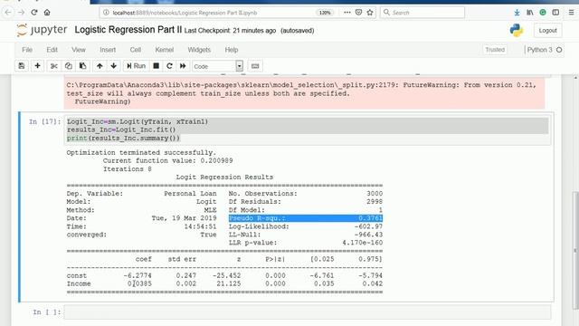 Logistic Regression Part III StatsModel смотреть онлайн