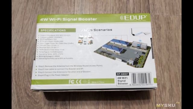 Усилитель WI-FI сигнала мощностью 4Вт (2.4ГГц), от компании EDUP | #Обзор смотреть онлайн