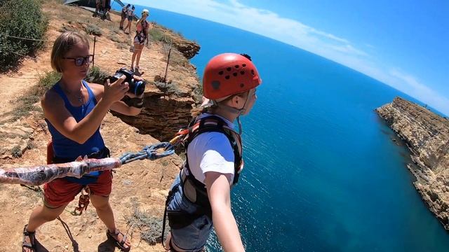 3 07 Бурдовицина Ольга Фиолент 62м Прыжки с веревкой в Крыму Jump&Fly смотреть онлайн