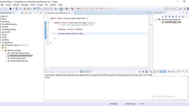 Boolean Logical Operators in java | Short circuit operator in java смотреть онлайн