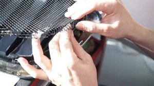 BMW X3 установка сеток на решётки радиатора
