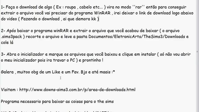 • Como instalar arquivos .sims3pack no The Sims 3™ - mundos-dos-sims.blogspot.com.br смотреть онлайн