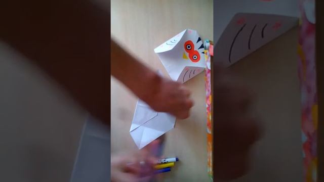 Открытка в виде совы. смотреть онлайн