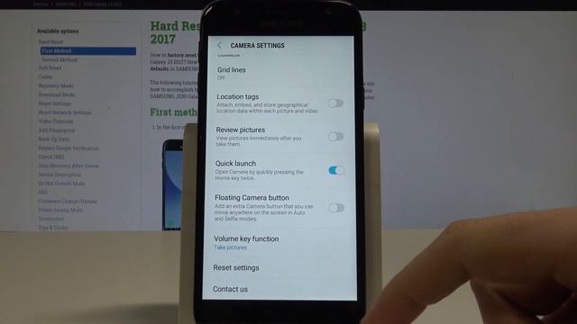 How to Reset Camera in SAMSUNG Galaxy J3 (2017) - Restore Camera Settings смотреть онлайн
