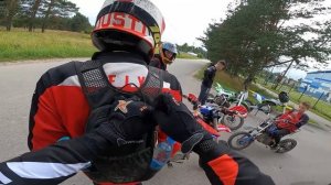 Катаемся Толпой На Питбайках - Опять Поломки! / Покатушки на питбайке Бсе 125 и Аполло 150