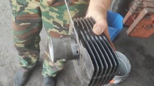 Собираем поршневую на мотоцикле Ява