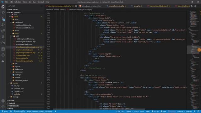 Create Page attendance employee HR Laravel 8.X | System Management смотреть онлайн
