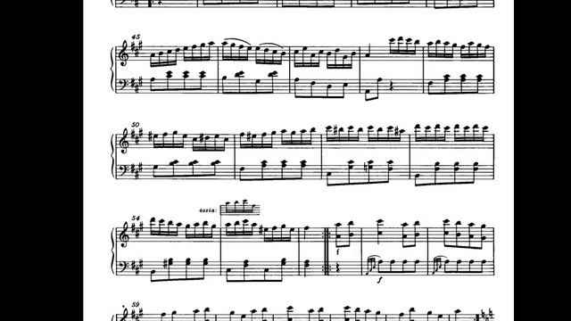 Mozart. Sonata para piano nº 11 en La Mayor. Kv 331 III-Alla Turca Allegretto. Partitura y Audición смотреть онлайн