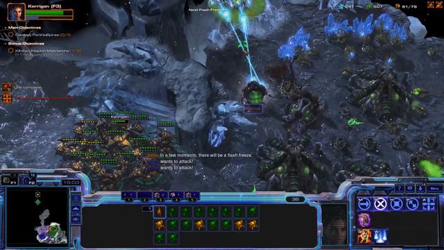StarCraft 2 Evil HotS 3 Players Co-op Campaign Mission 9 - Harvest of Screams смотреть онлайн