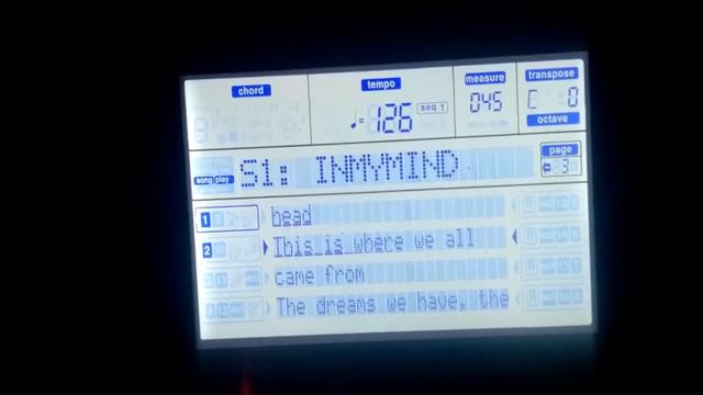 IN MY MIND song midi file with Lyrics ( миди файл с текстом ) KORG MICRO ARRANGER смотреть онлайн