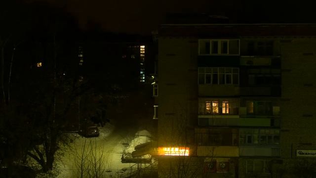 Таймлапс с окна ночью 02.03.2014 смотреть онлайн