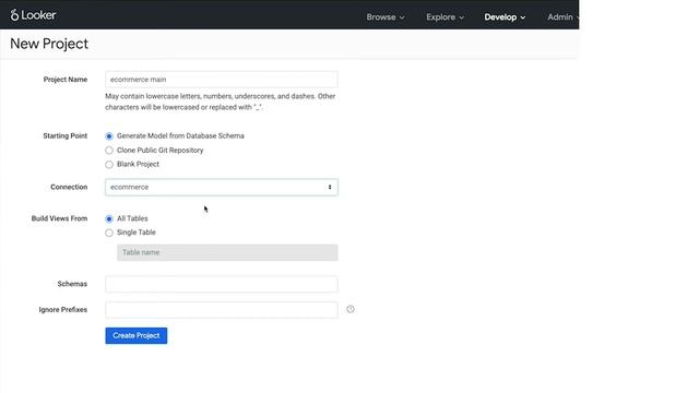 Look & Learn - Creating a new LookML project смотреть онлайн