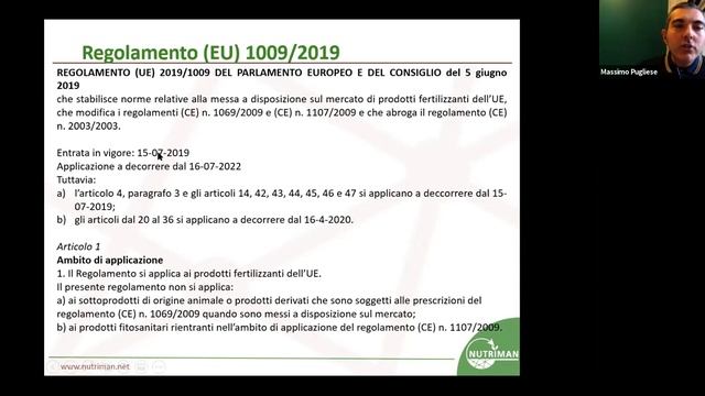 "La nouvelle législation sur les fertilisants produits par les filières de récupération" 2021-1-12 смотреть онлайн