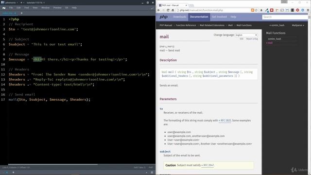 Learn PHP, MySQL, Object-Oriented Programming - 5 Projects : How to Send Email Via PHP смотреть онлайн