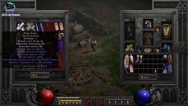 Diablo II Resurrected - Learing to farm with a Sorceress on Nightmare смотреть онлайн