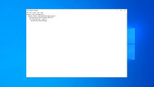 Create your first Hello World Java program in Notepad on Windows | Simple guide смотреть онлайн