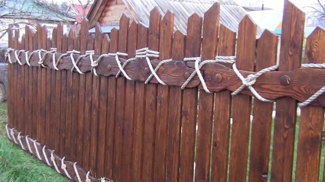 Забор из состаренной сосны смотреть онлайн