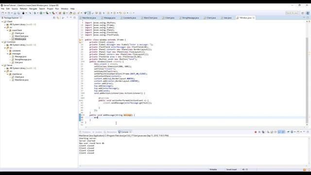 Java Server Tutorial 5 - Instant Chat Application - Using Sockets [Included GUI] смотреть онлайн