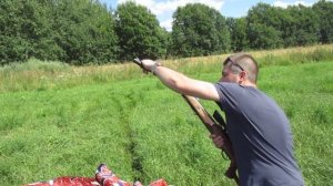 Хатсан 125 6.35. Пробую бразильскими пулями на 100м по банке.