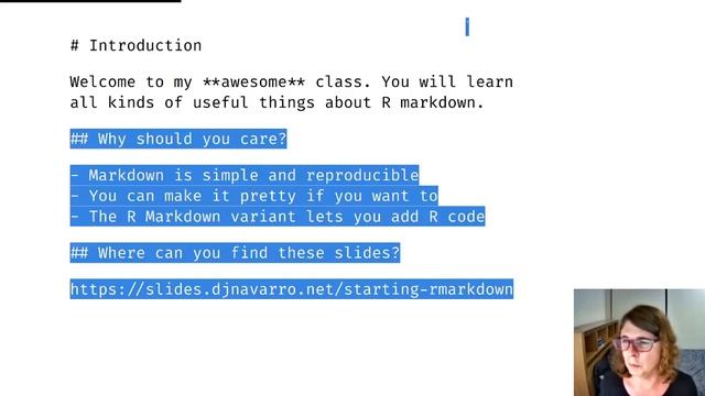 Starting R markdown (part 2) смотреть онлайн