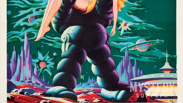 Forbidden Planet 1956 Vintage Science Fiction Robot UFO Movie Poster (One Sheet) смотреть онлайн
