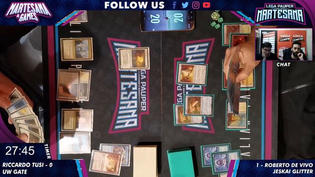MTG PAUPER - Caw Gates vs Jeskai Glitters - LPMartesana смотреть онлайн