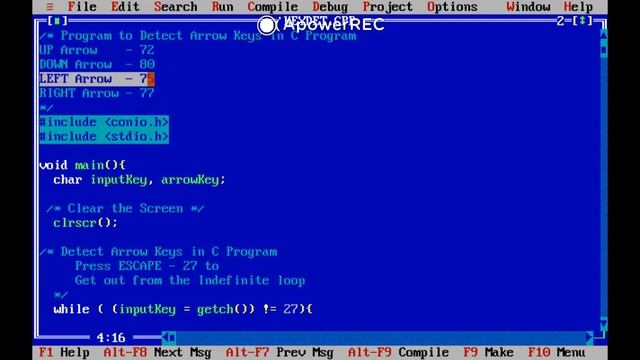 #CCodingGuru Identify Keyboard Up Down Left Right Key in C | Keyboard Arrow Key | Detect Keycodes C смотреть онлайн