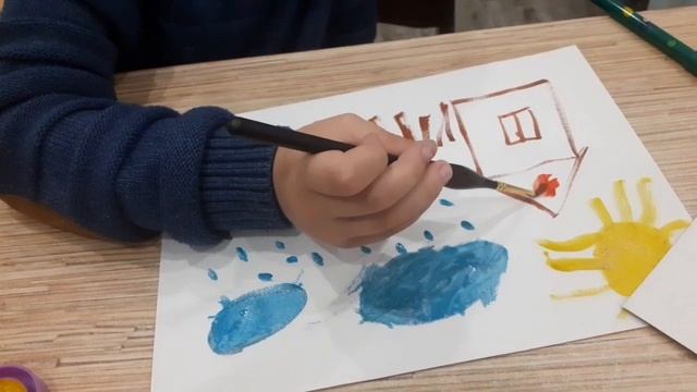 Рисуем красками. Сенсомоторная алалия 5 лет. Аватарка просто потому что клёвая ? Правда? смотреть онлайн