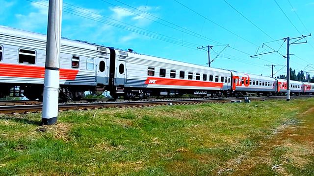 ТЭП70БС-014 Фирменный скорый поезд 001Ж Волгоград-Москва смотреть онлайн