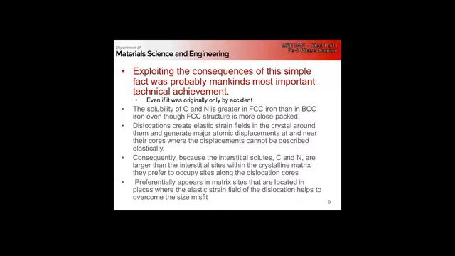 MSE 5441 - 9/27/2017 Steel Metallurgy Part 1 смотреть онлайн