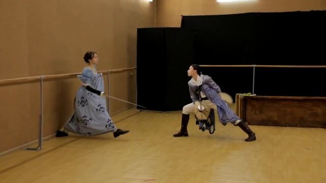 отрывок "Слуга двух господ" | экзамен по сценическому фехтованию смотреть онлайн