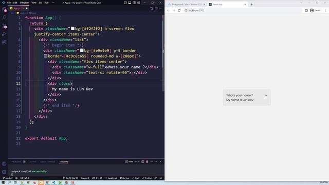 Build a React Accordion with TailwindCSS | ReactJS tutorial смотреть онлайн