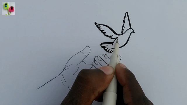 Save bird drawing ||Gali Gali Art || смотреть онлайн