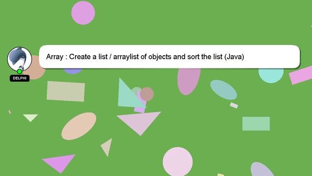Array : Create a list / arraylist of objects and sort the list (Java) смотреть онлайн