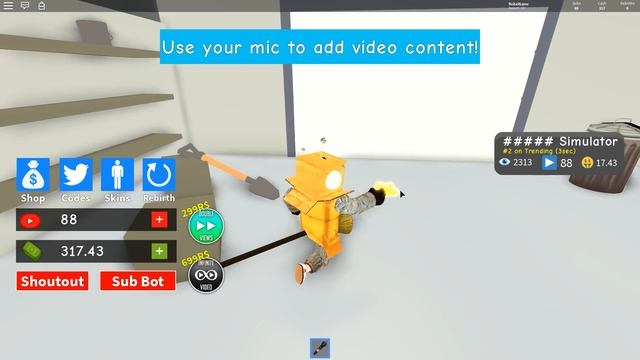 СИМУЛЯТОР ЮТУБЕРА 2 ! АДМИН КОДЫ ROBLOX YouTuber Simulator 2 смотреть онлайн