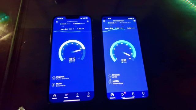 Speedtest: Oneplus 9RT vs Iphone 13 Pro Max смотреть онлайн