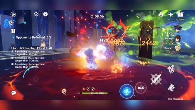 Scary Scaramouche with Fuina | 4.3 Abyss | Genshin Impact | The most op Mobile player | смотреть онлайн