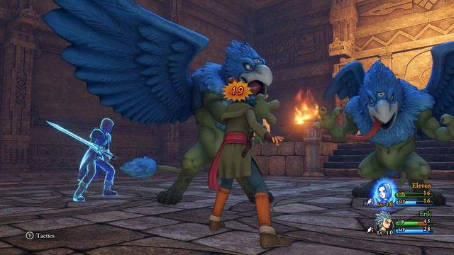 Dragon Quest XI Gameplay - Boss: Grim Gryphons (Hard Mode) смотреть онлайн
